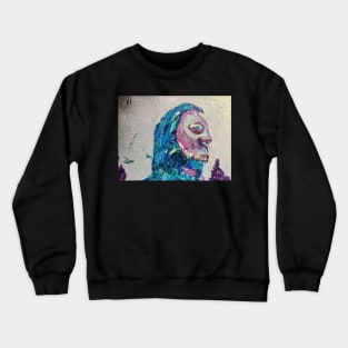 Expressionist Portrait of a Man Crewneck Sweatshirt